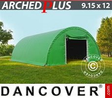Tenda deposito 9,15x12x4,5m PVC, Verde