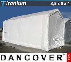 Tenda deposito 3,5x8x3x4m, Bianco