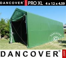 Tenda deposito 4x12x3,5x4,59m, PVC, Verde