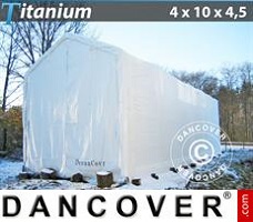 Tenda deposito 4x10x3,5x4,5m, Bianco